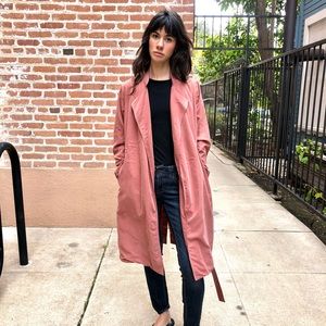 American Apparel Mauve/pink Wrap jacket